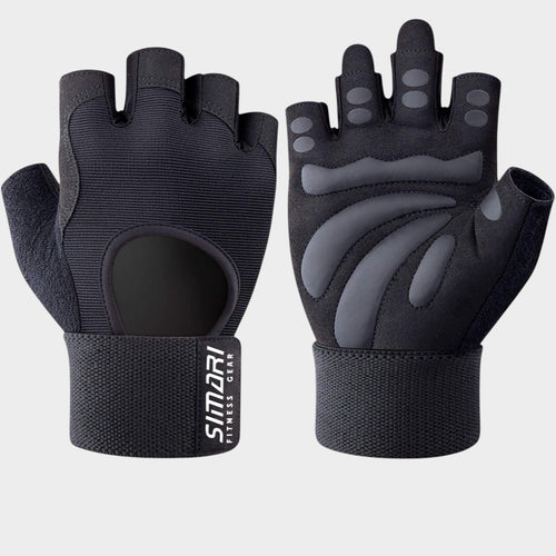 Padded Workout Gloves w/ Wrist Support