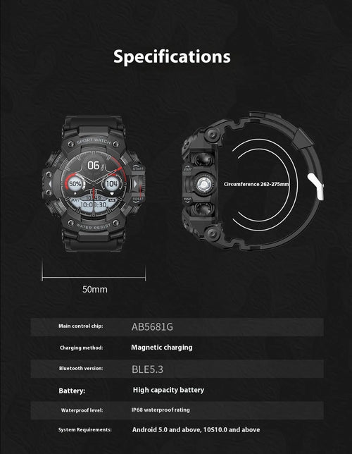 Outdoor Smart Watch with Bluetooth Calling