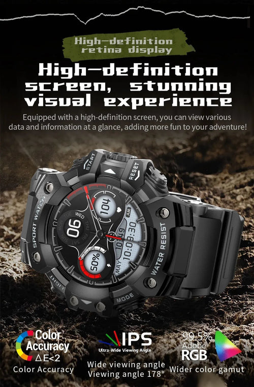 Outdoor Smart Watch with Bluetooth Calling