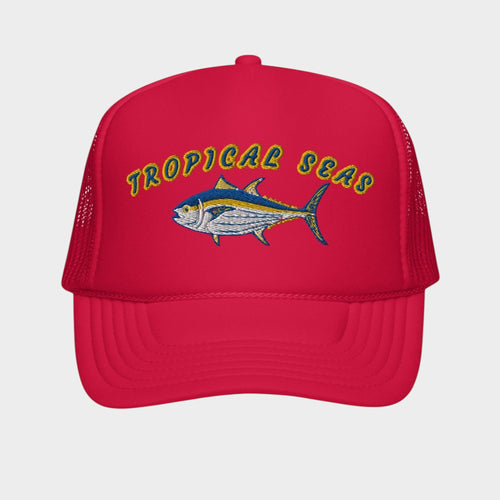 Tropical Seas Tuna Foam trucker hat