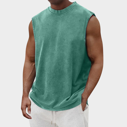 Men’s Cotton Tank Top – Sleeveless Gym Shirt