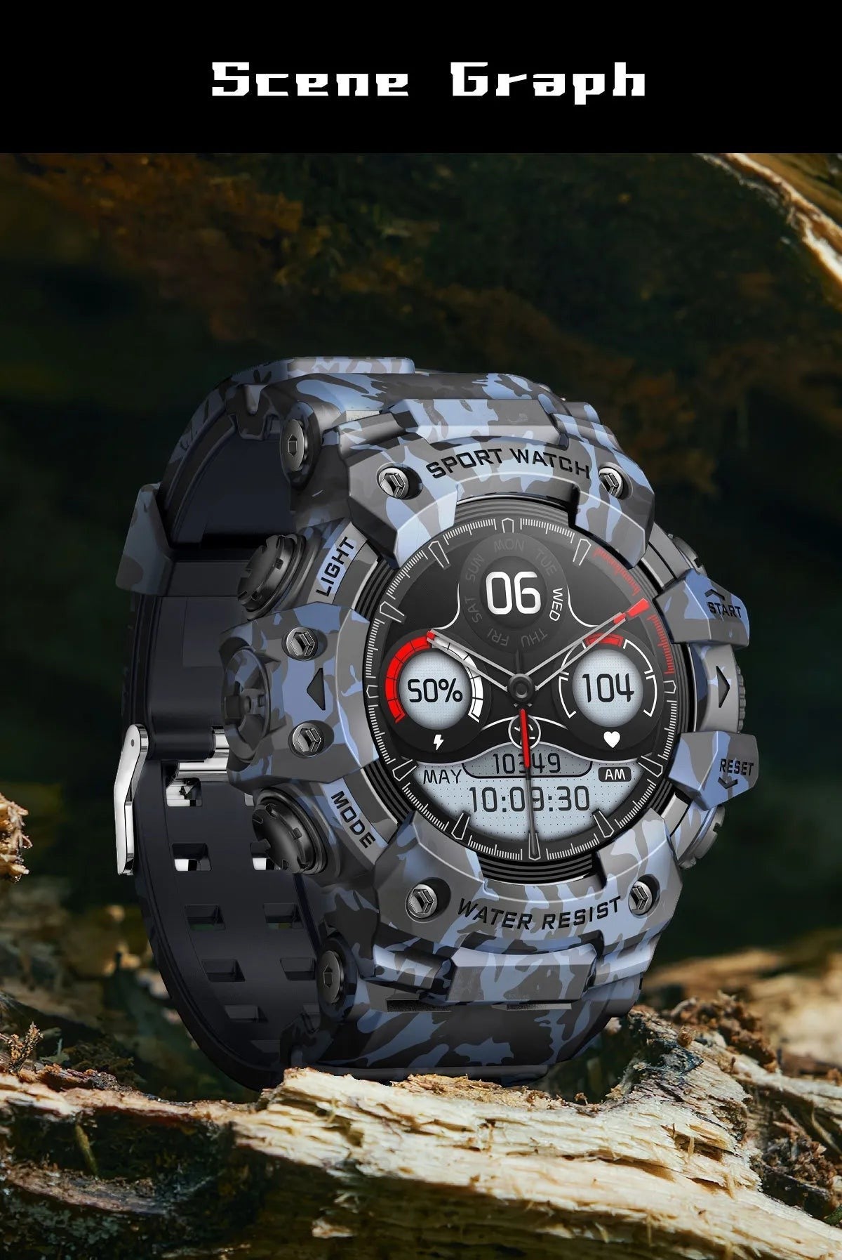 Outdoor Smart Watch with Bluetooth Calling