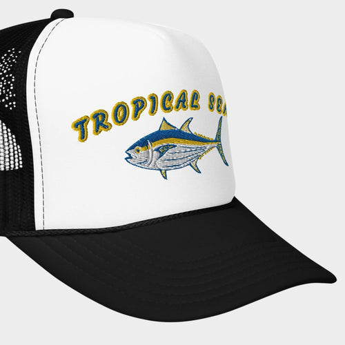 Tropical Seas Tuna Foam trucker hat